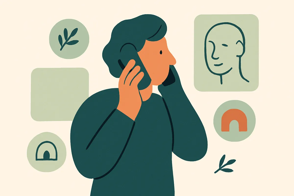 Illustration accompanying the article on Cognitive Behavioural Therapy for Anxiety
