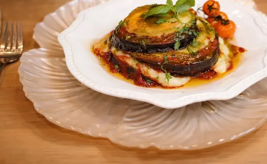 A plated dish from the Sierra Recovery kitchen.